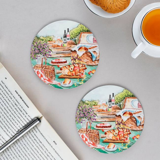 Wooden Coasters (Set of 2) - English Tales