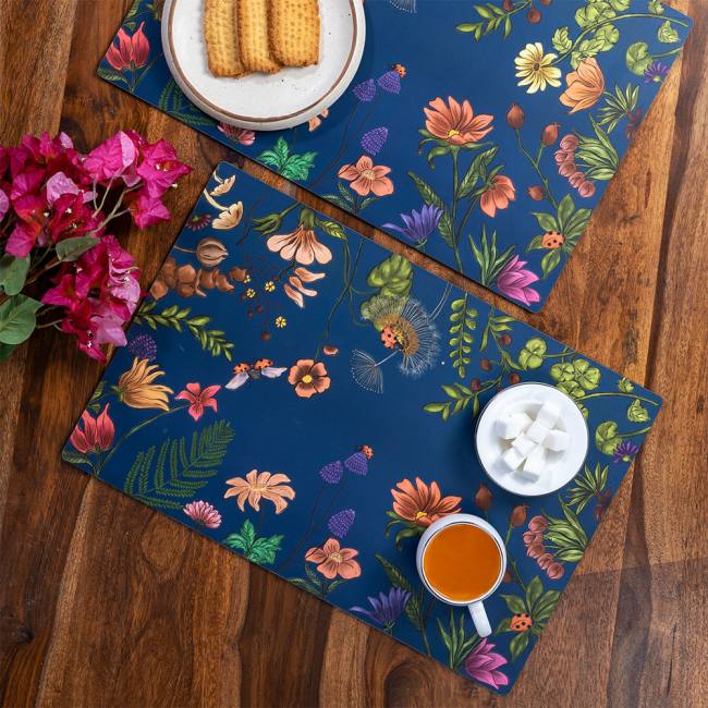 Wooden Placemats - Floral Bliss