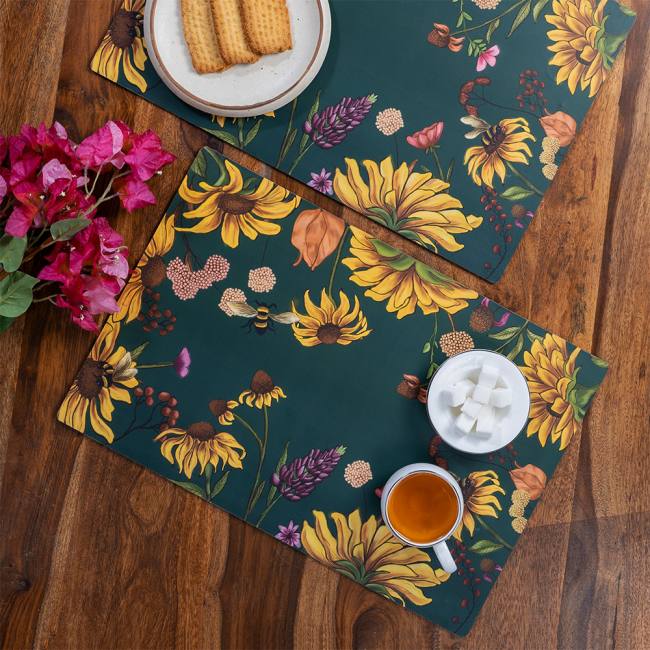 Wooden Placemats - Floral Bliss