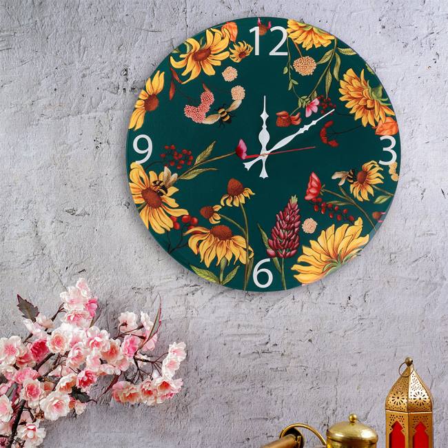 Wall Clock - Floral Bliss