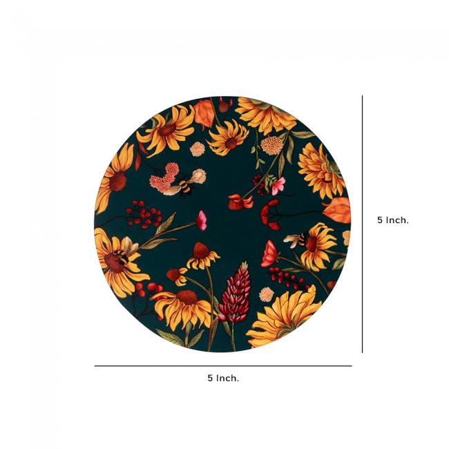 Wooden Coasters - Floral Bliss