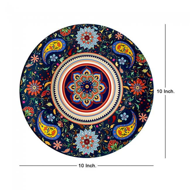 Decorative Wall Plate - Majestic Paisley