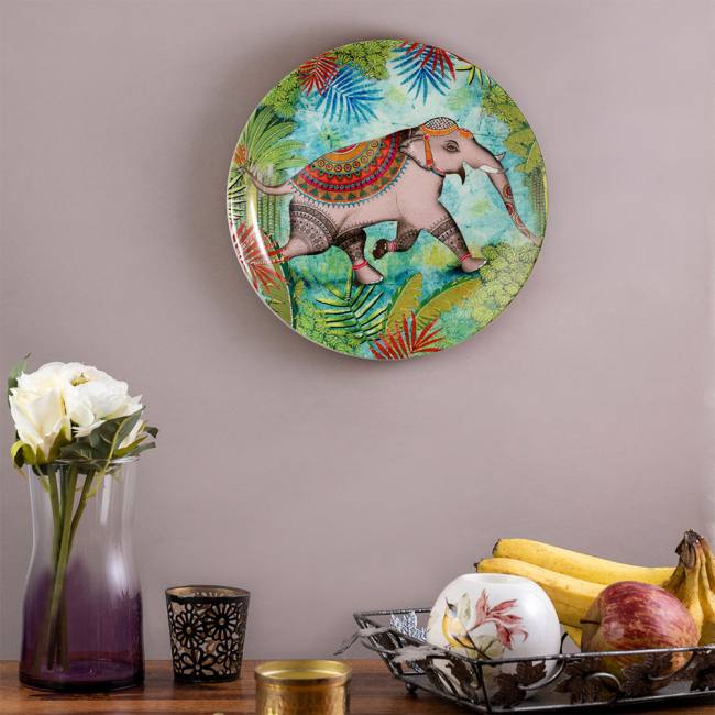 Decorative Wall Plate - Elephant Majesty