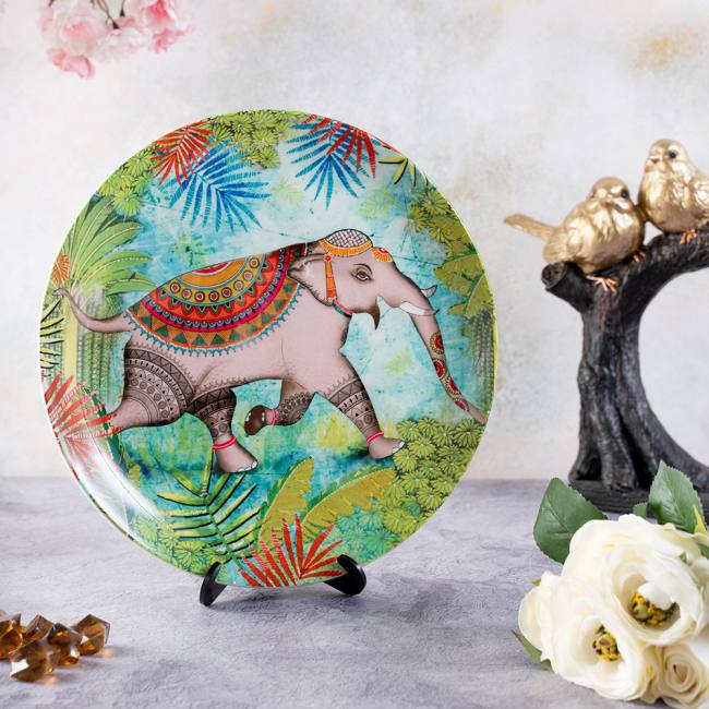 Decorative Wall Plate - Elephant Majesty