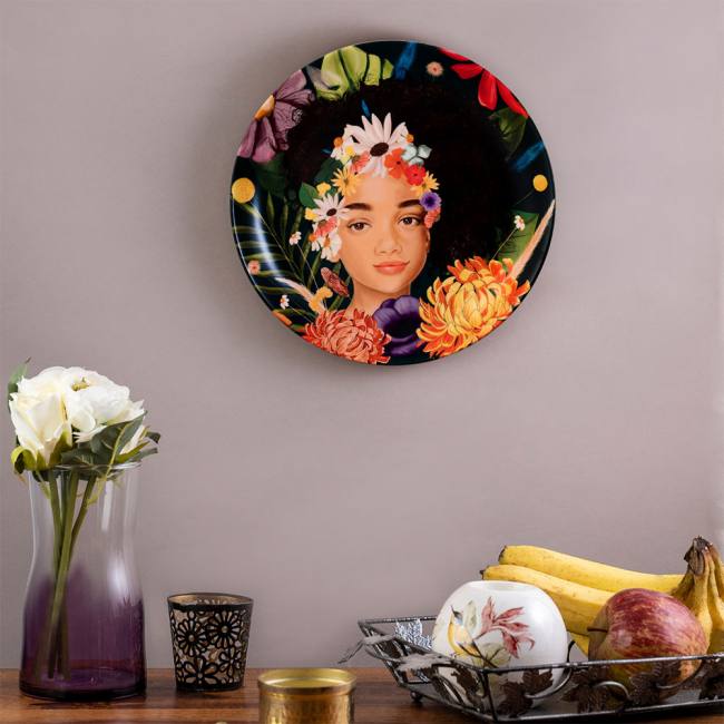 Decorative Wall Plate -The Blooming Beauty
